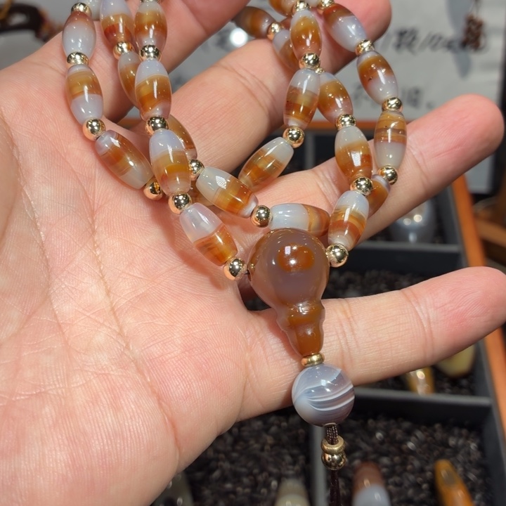 玛瑙/玉髓散珠_HEIMORI 天然天珠