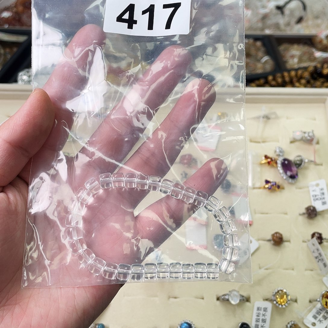 村***头未镶嵌手链水晶417a