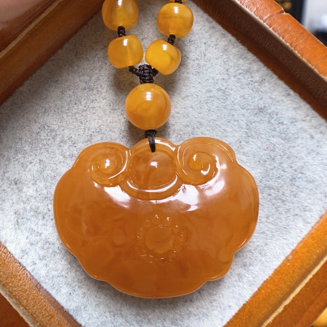 蜜蜡颈饰未镶嵌蜜蜡