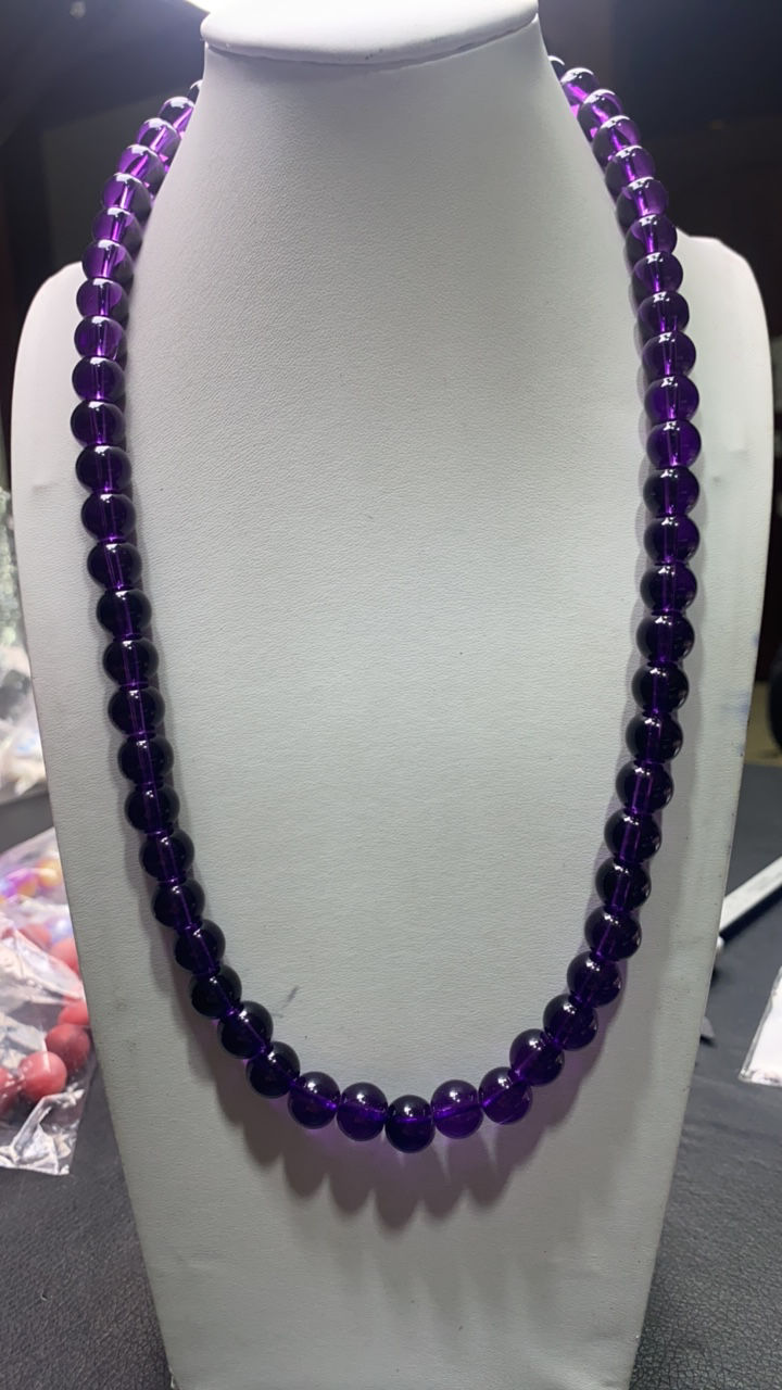 B  295 卡10紫水三圈手串