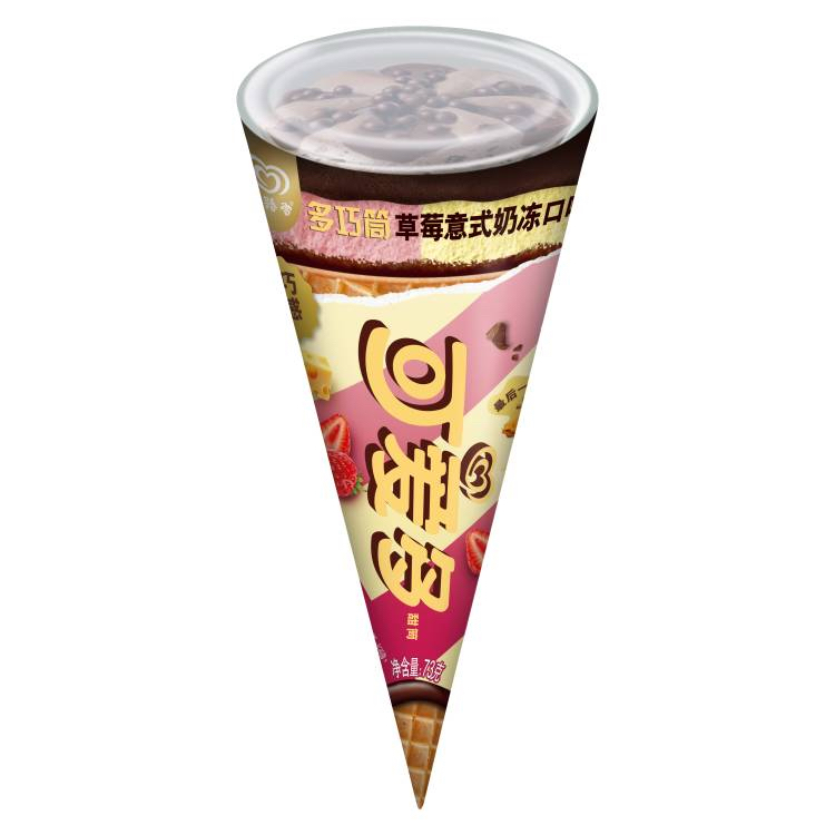 可爱多草莓意式奶冻