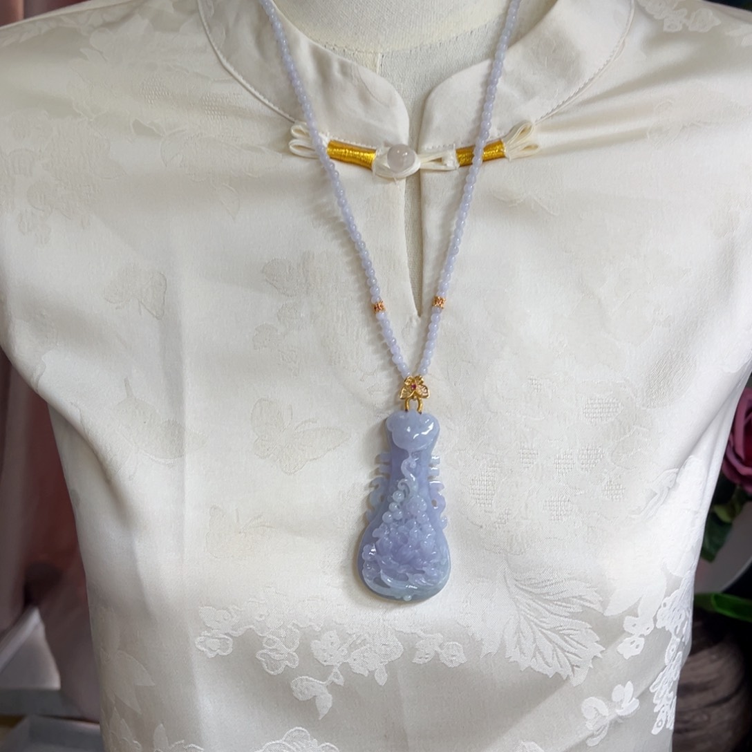 翡翠未镶嵌颈饰天然翡翠