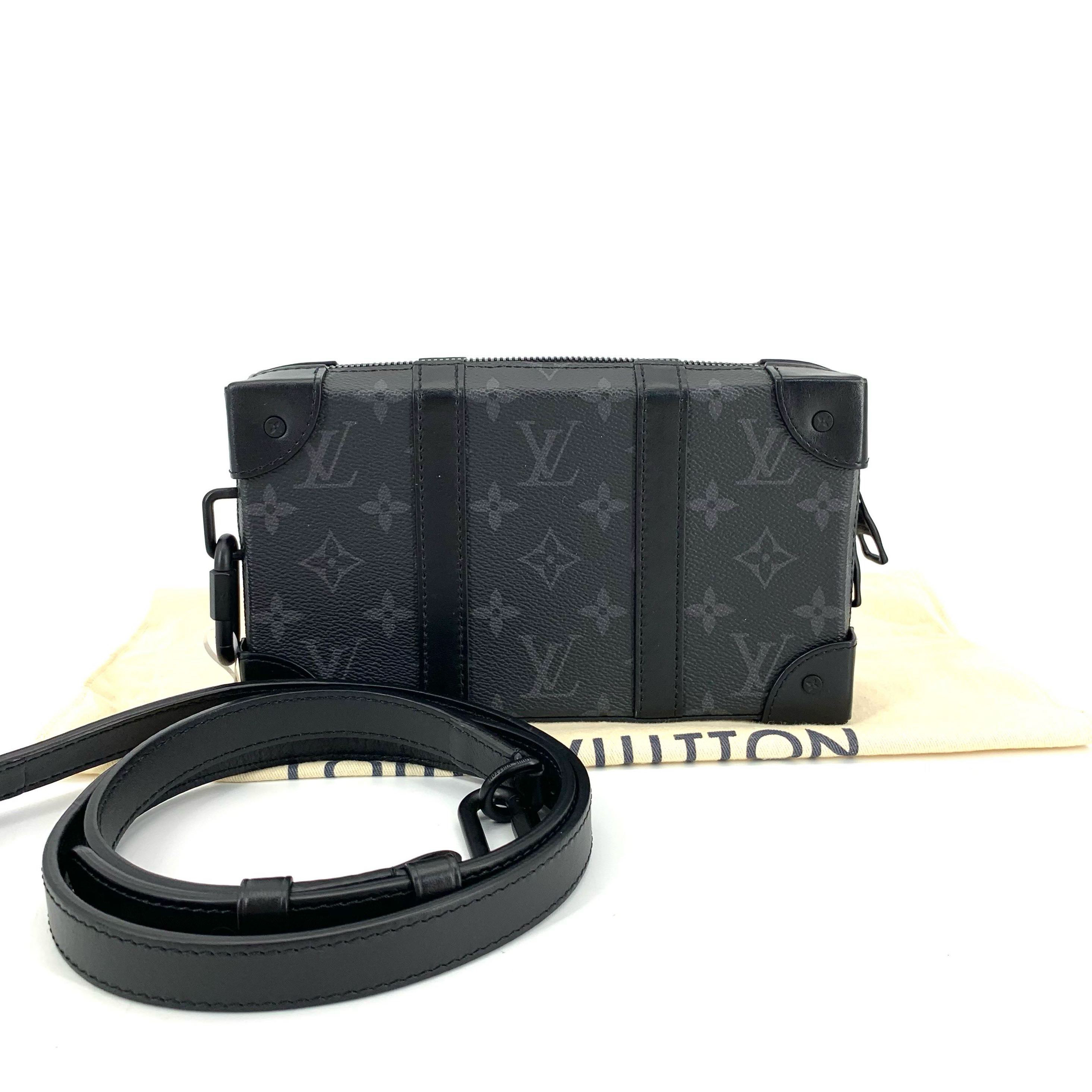 99新 LouisVuitton/路易威登 黑老花 trunk 盒子斜挎包 尺寸22/14