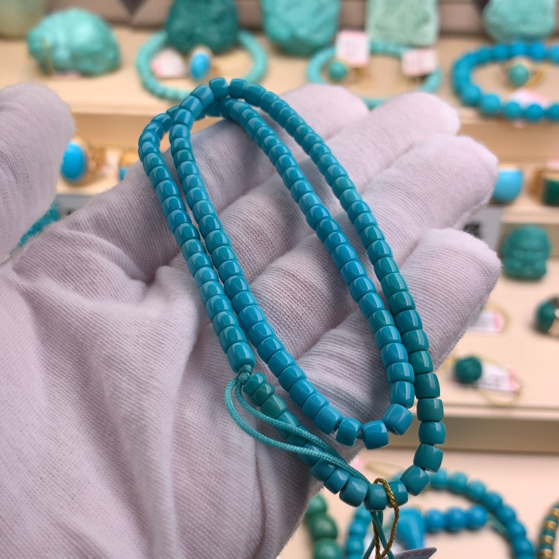 绿松石珠宝奇石未镶嵌海***?