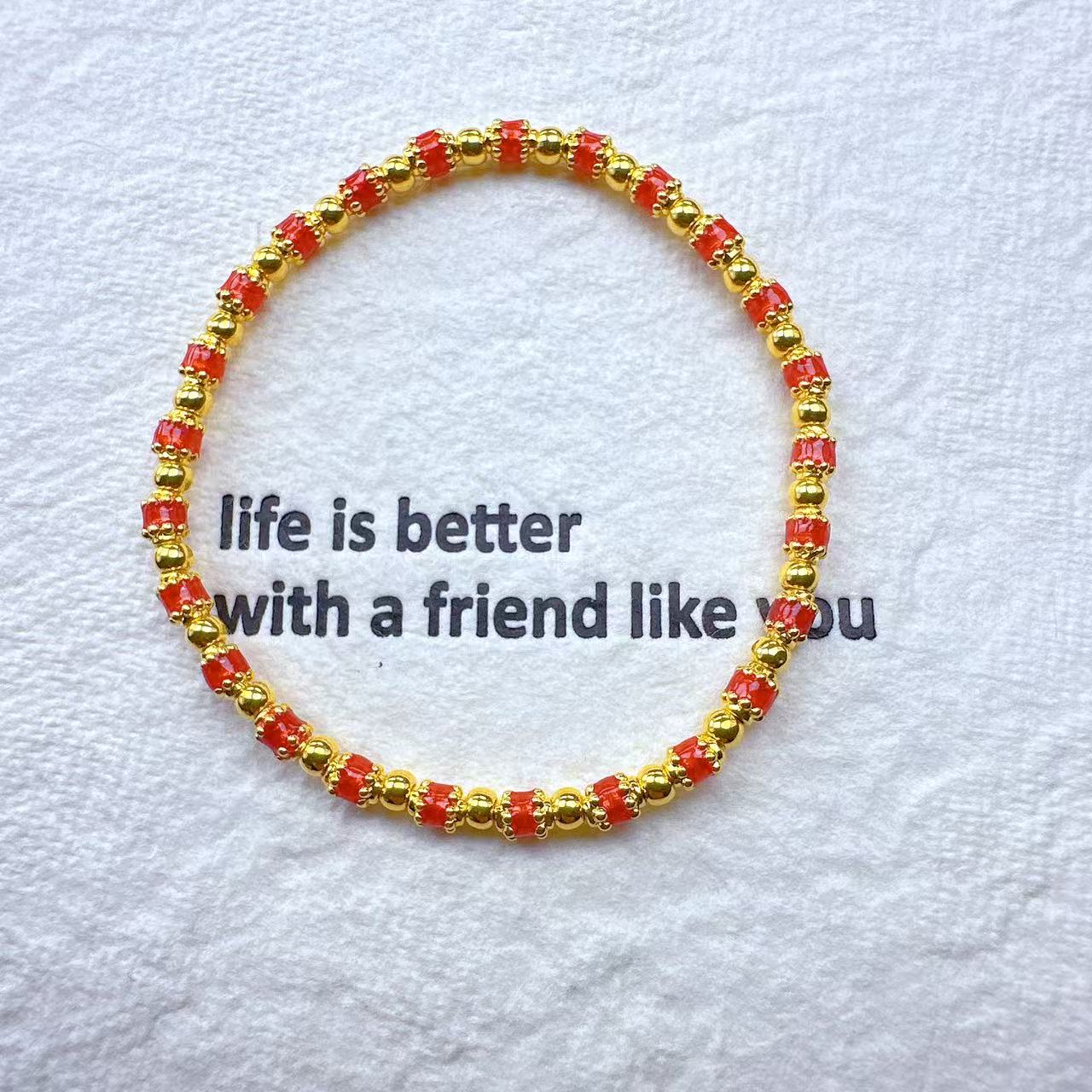 足金999快时尚珐琅手串  JYF0058