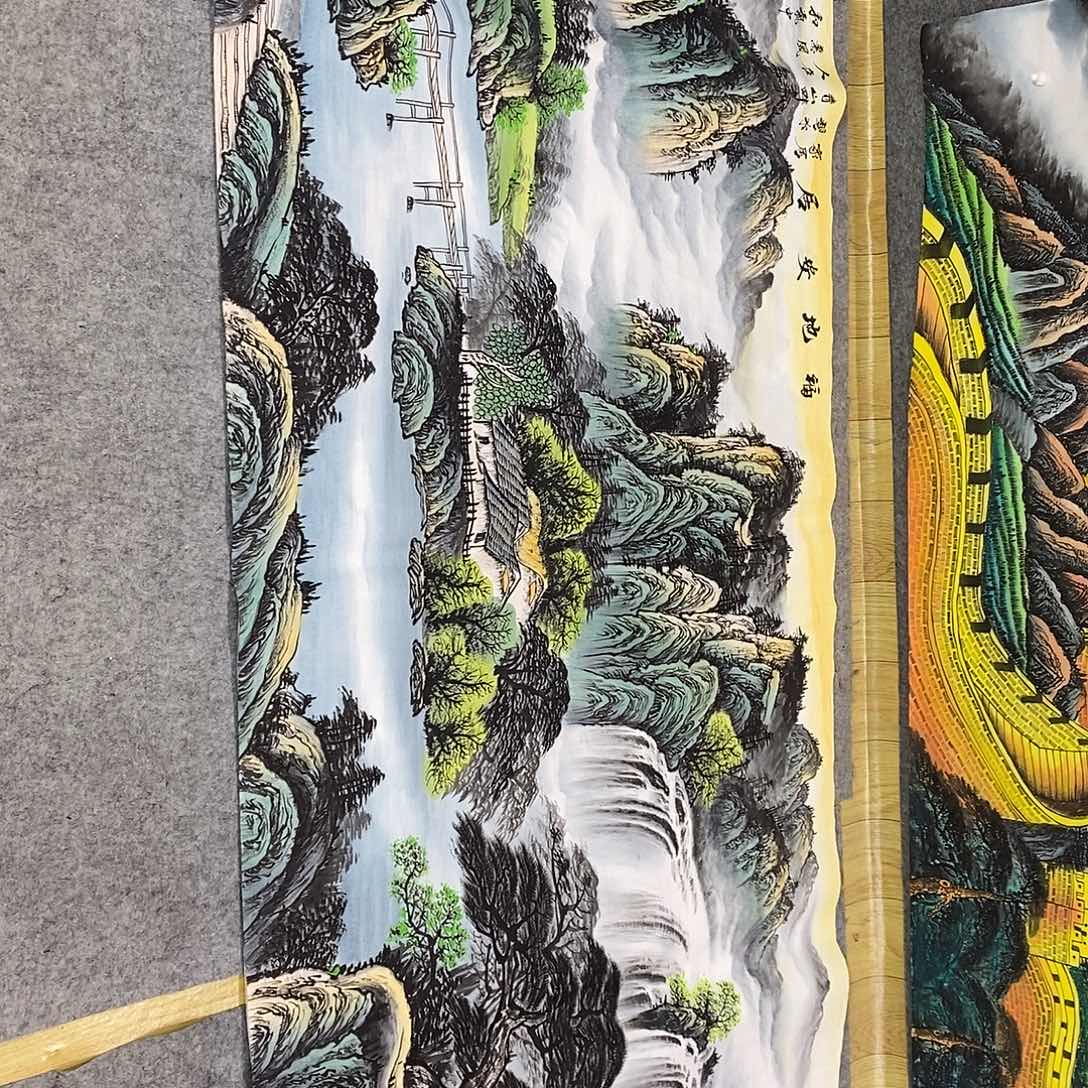 吃***车横款福地安居小八尺画