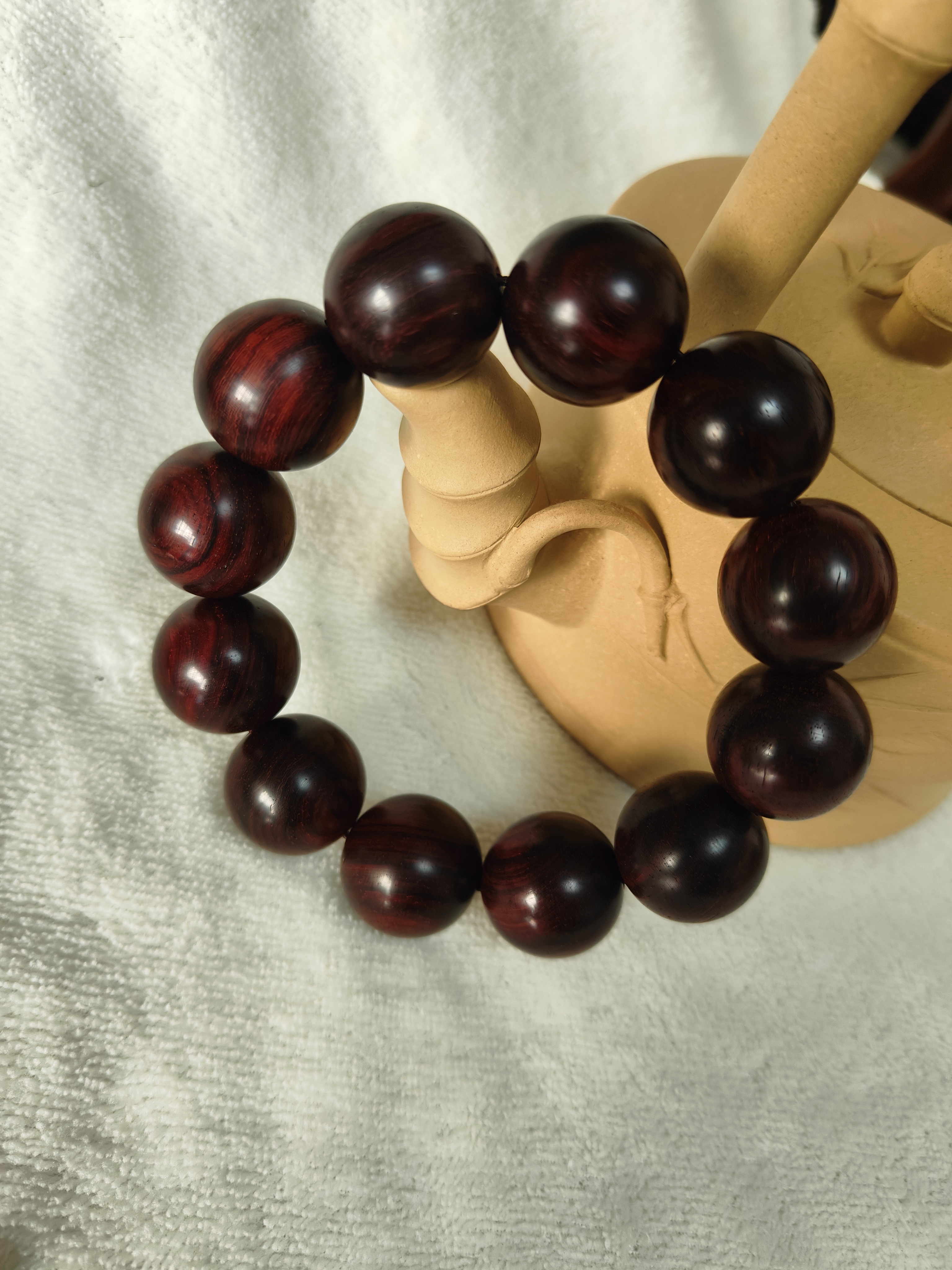 印度小叶紫檀老料2.0男士手串原木原色