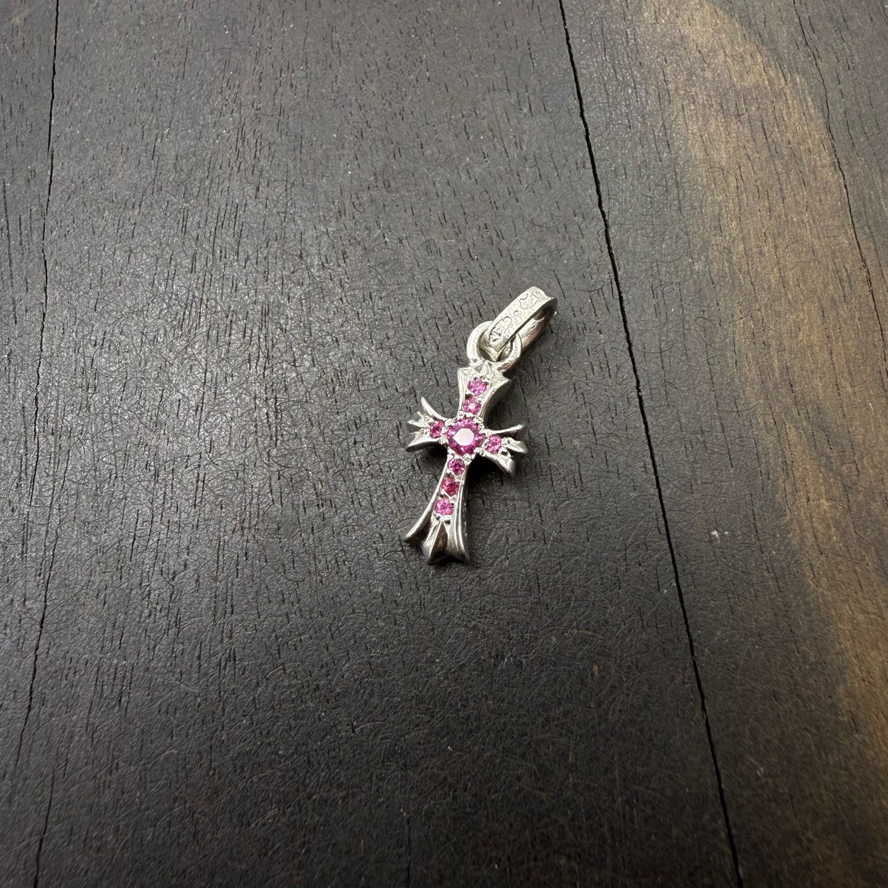 合金吊坠 Chrome Hearts 克罗心 18k 粉钻babyfat十字架吊坠