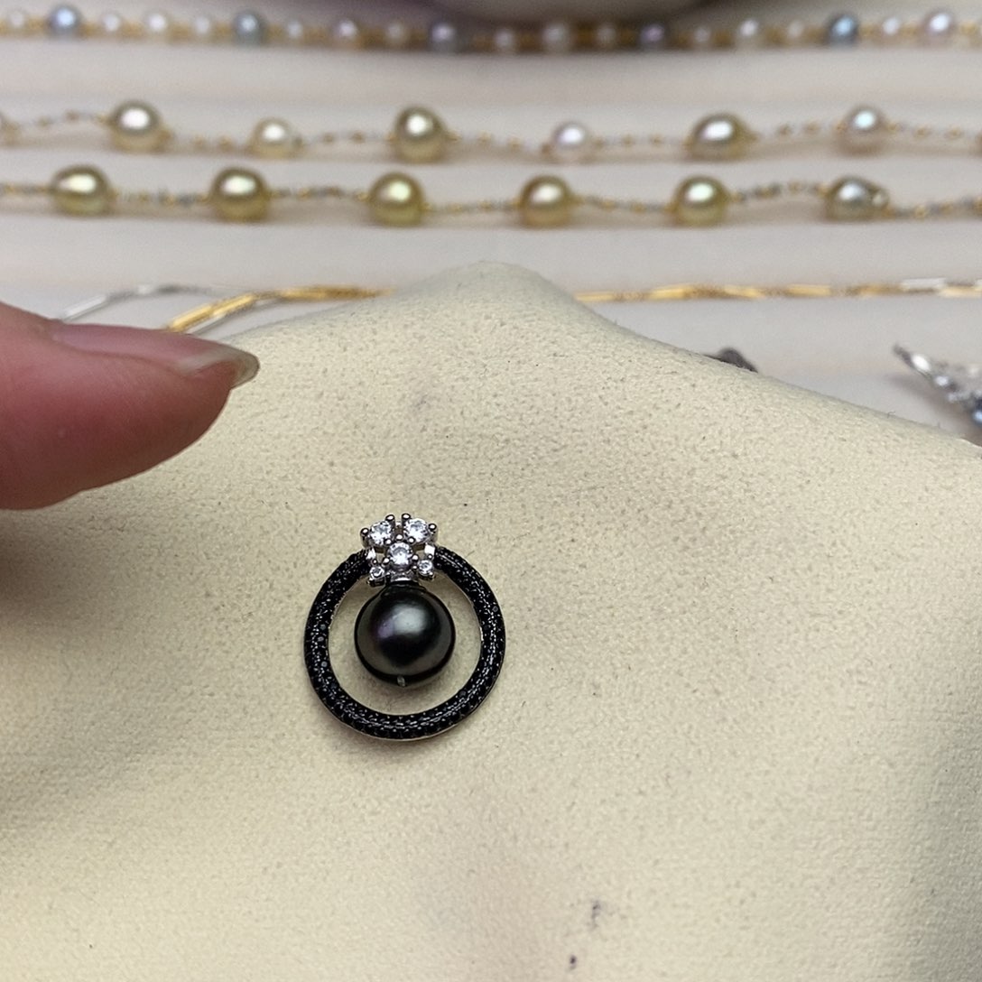 海水珍珠颈饰银S925镶嵌