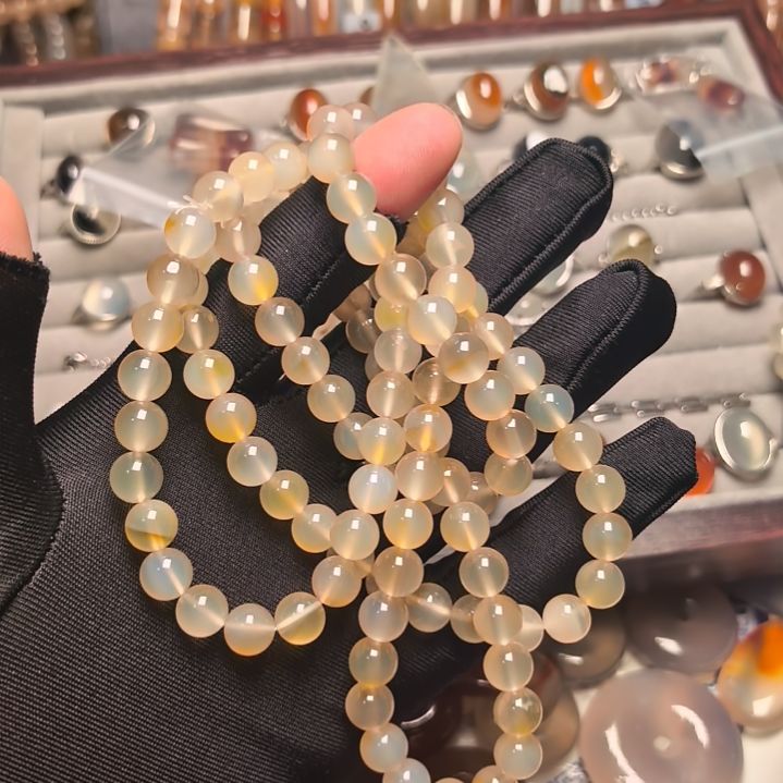 正***团玛瑙/玉髓未镶嵌手链7715……55