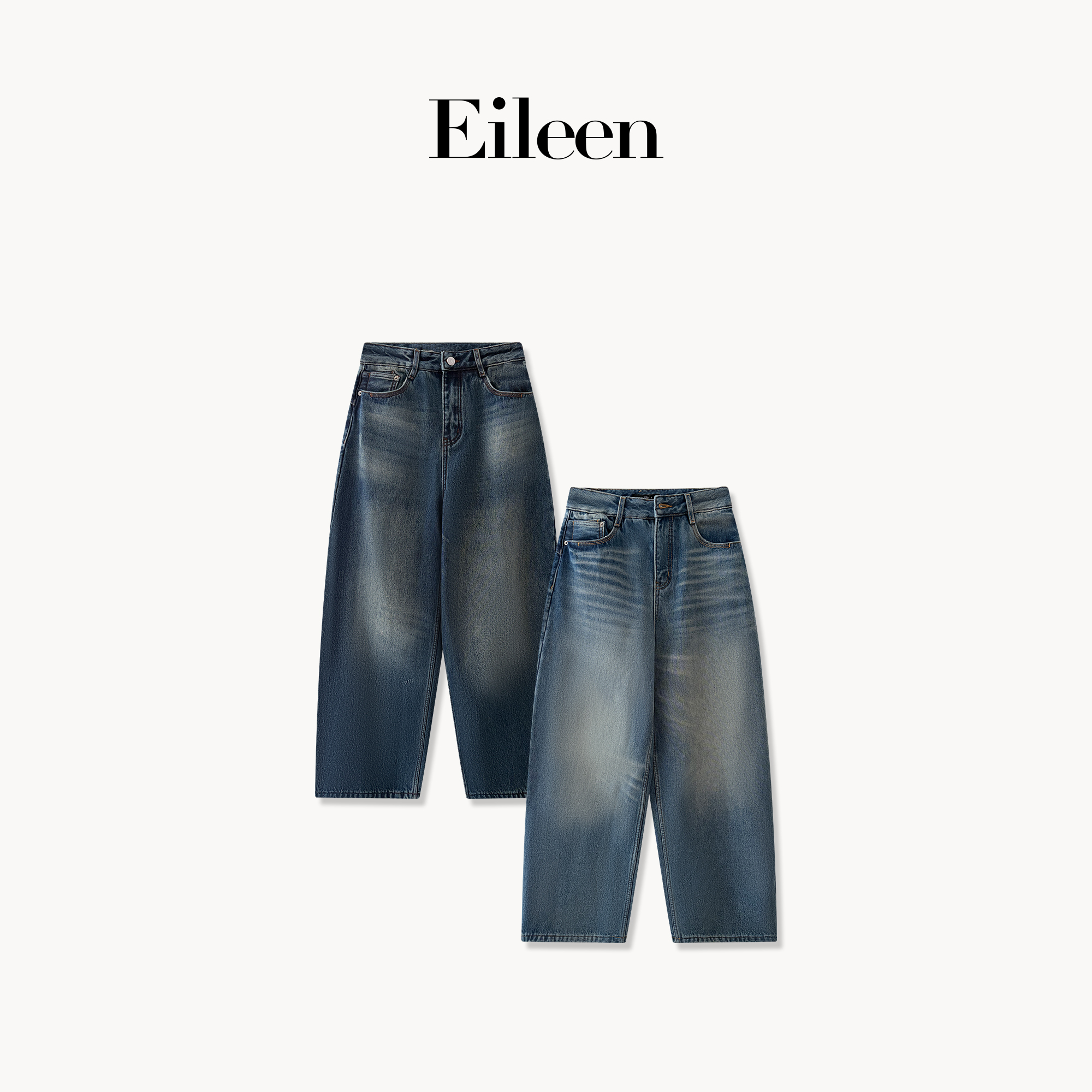 Eileen【复古加绒牛仔】冬季必备百搭加绒保暖牛仔裤 25-EL9982