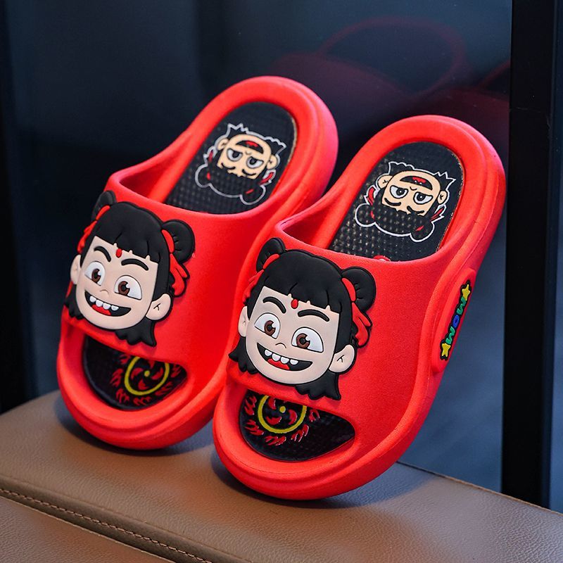2025哪吒防滑凉拖鞋男童夏季新款软底6-12岁儿童居家宝宝室内爆款