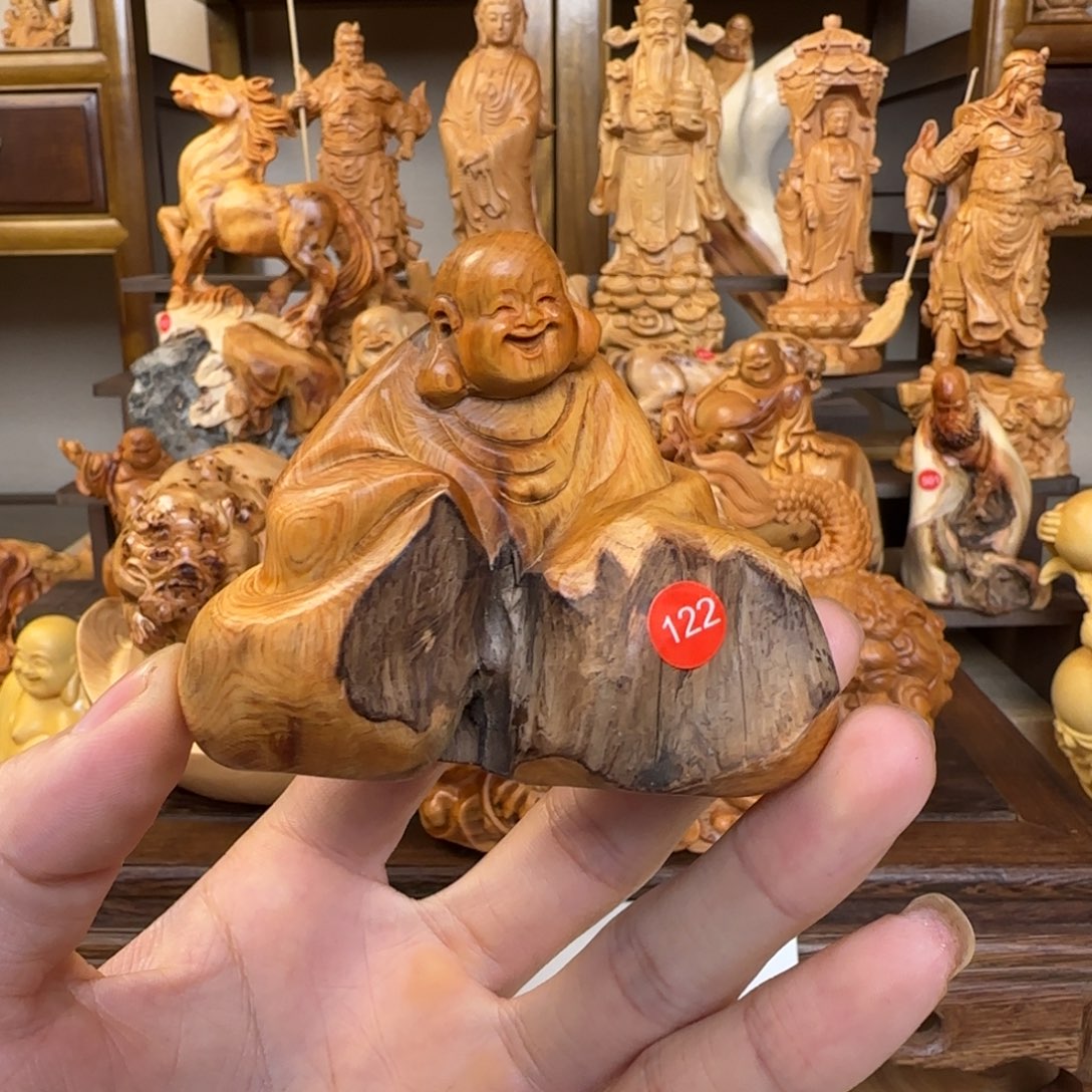 崖柏小木匠艺雕一物一拍