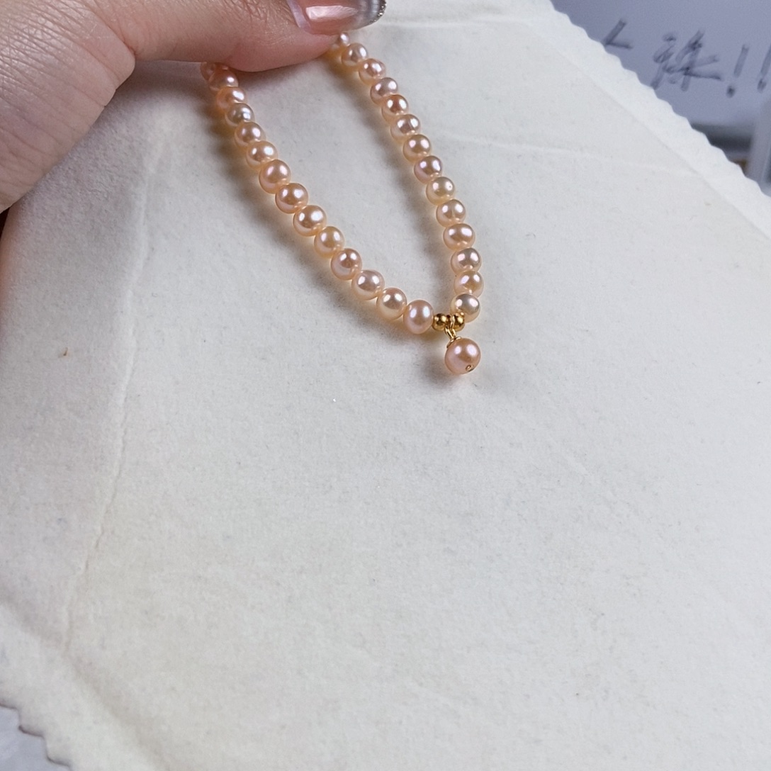 淡水珍珠手绳银S925镶嵌