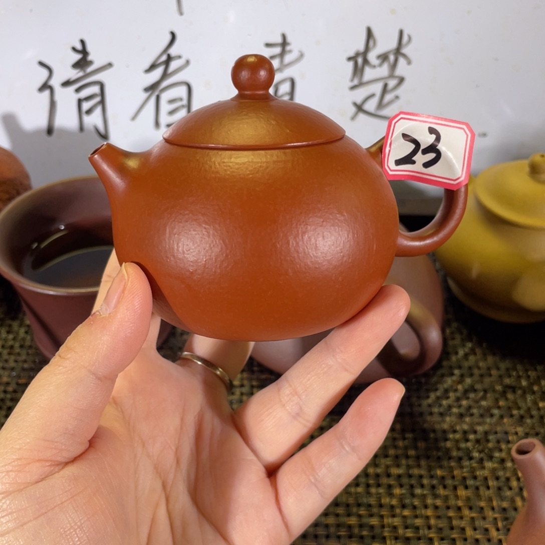 紫砂茶壶l***?西施微瑕全手