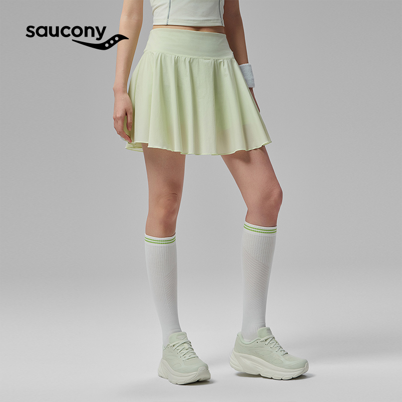 Saucony索康尼官方女子夏季运动跑步短裤弹力休闲半身裙裤