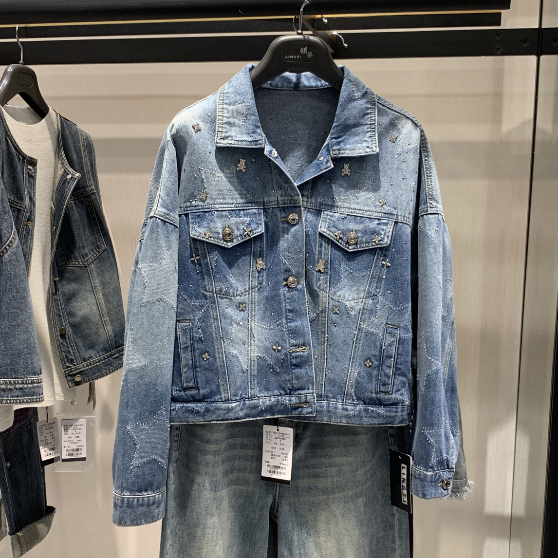 LINGZI 经典百搭牛仔短外套