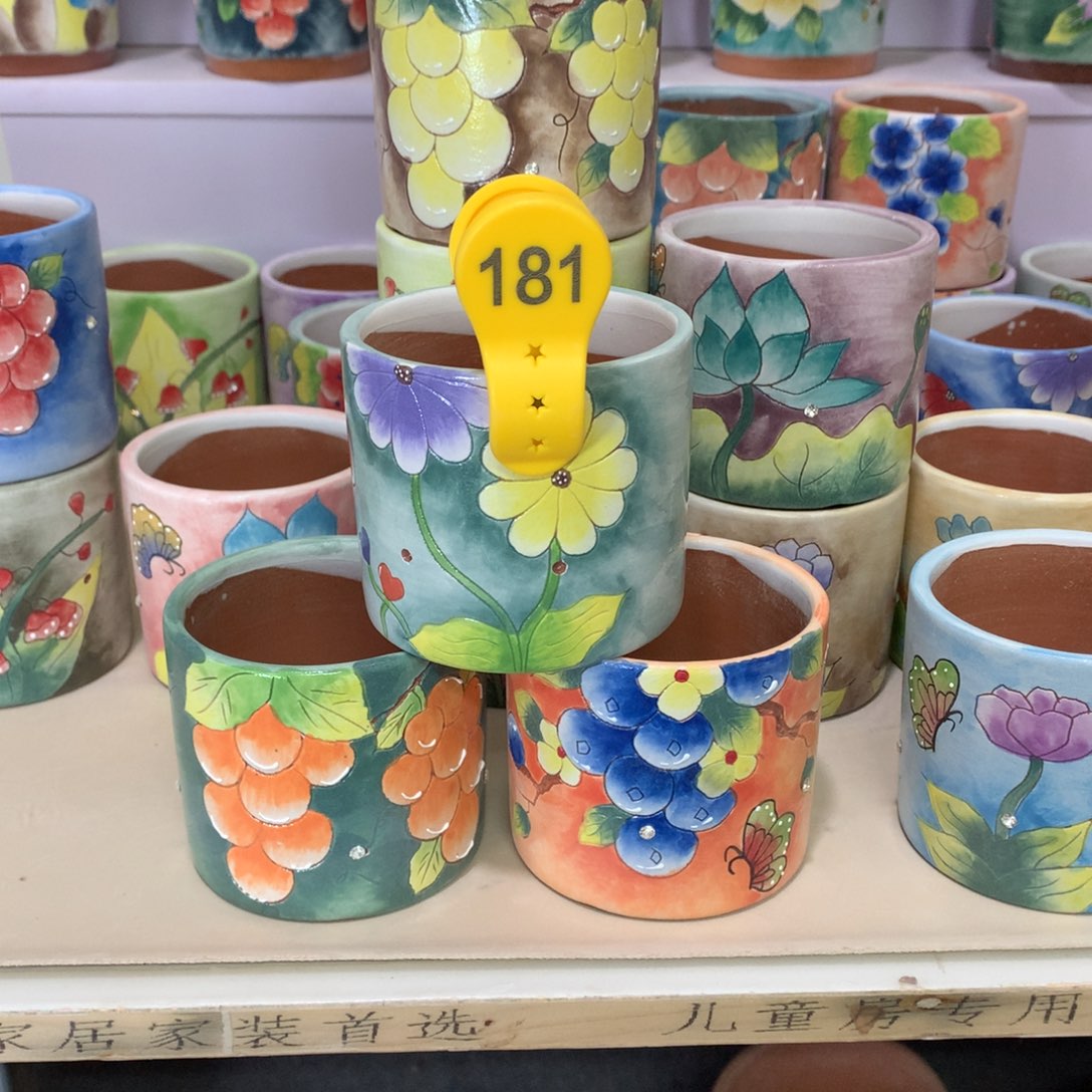 小*灵福利正品红陶花盆