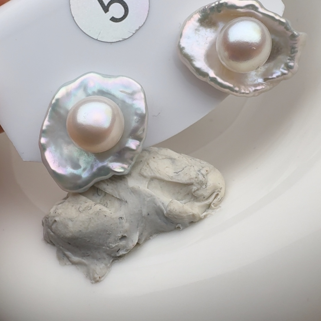 淡水珍珠未镶嵌耳饰