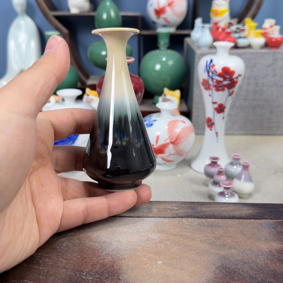 陶瓷手工小花器摆件