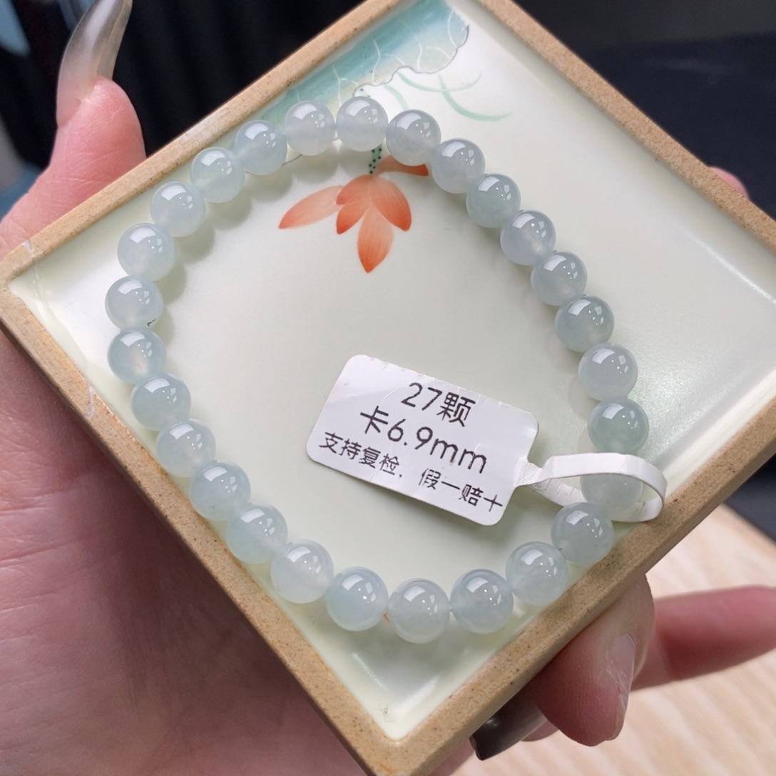 翡翠手链未镶嵌手串09