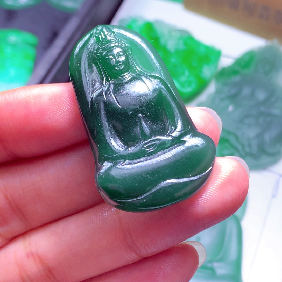 天***运定制翡翠未镶嵌天然