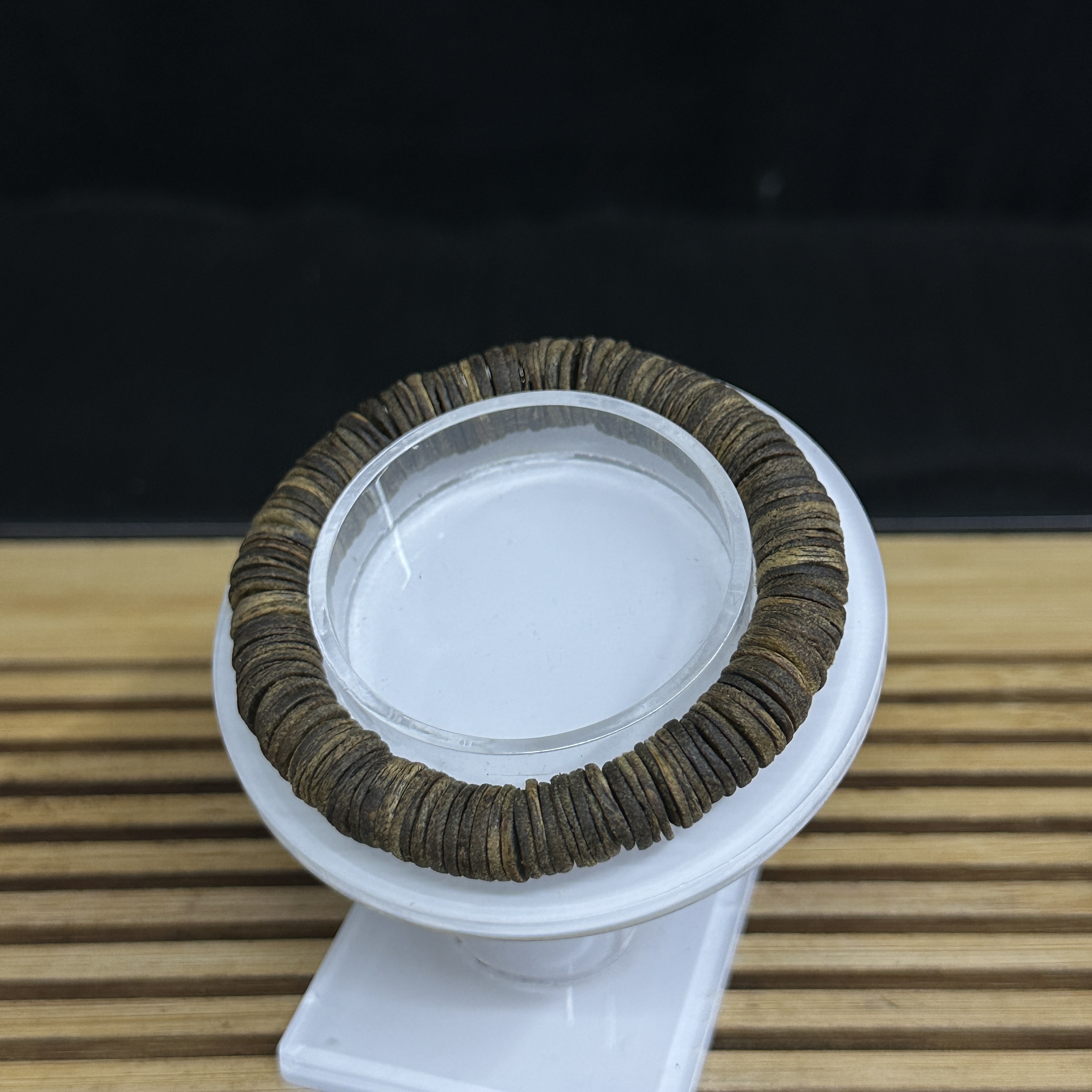 GXCX-5038 海南棋楠片片珠单圈13.6g 约：10mm143颗