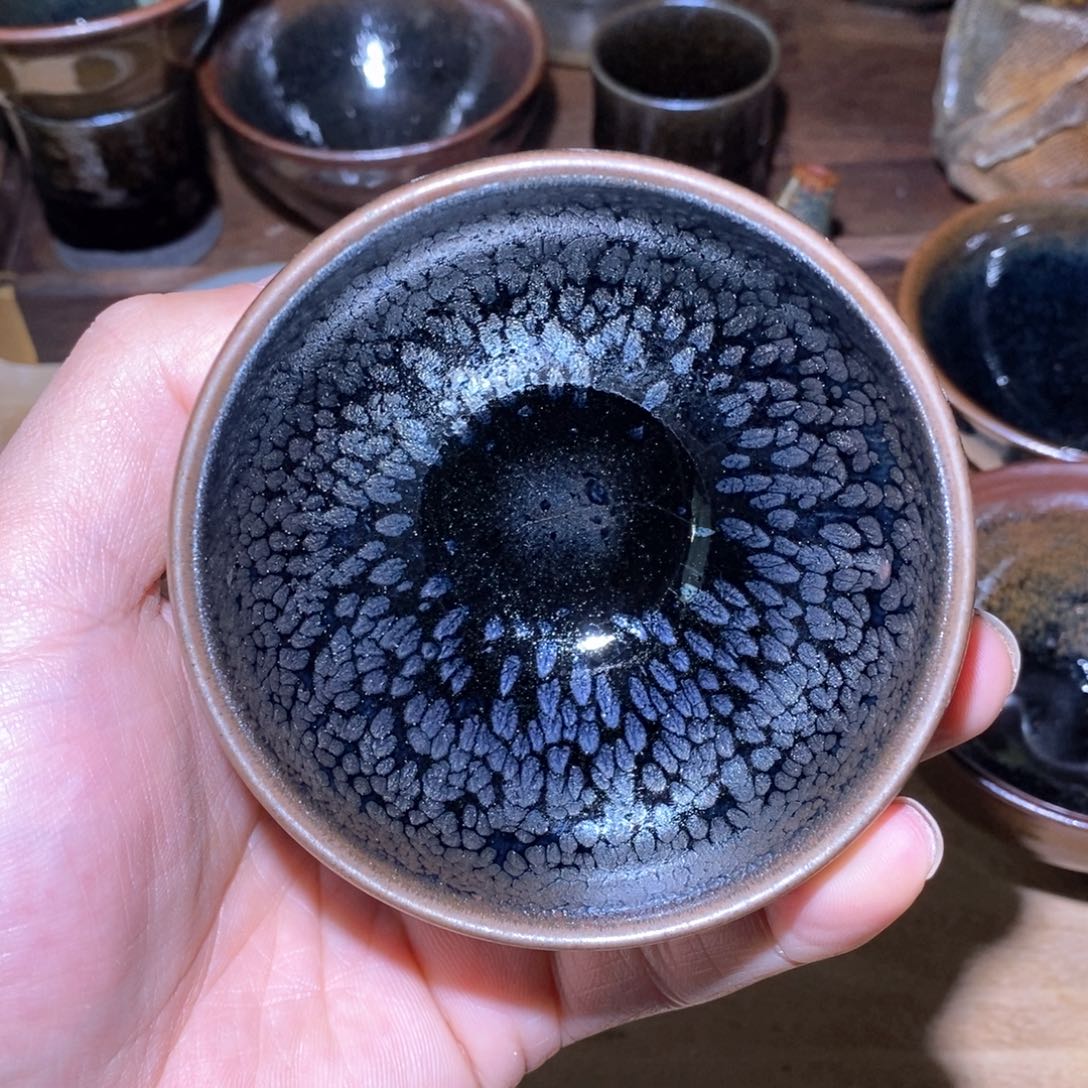 茶盏原矿釉建盏茶杯