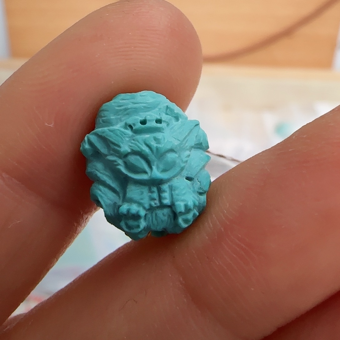 绿松石珠宝半成品未镶嵌