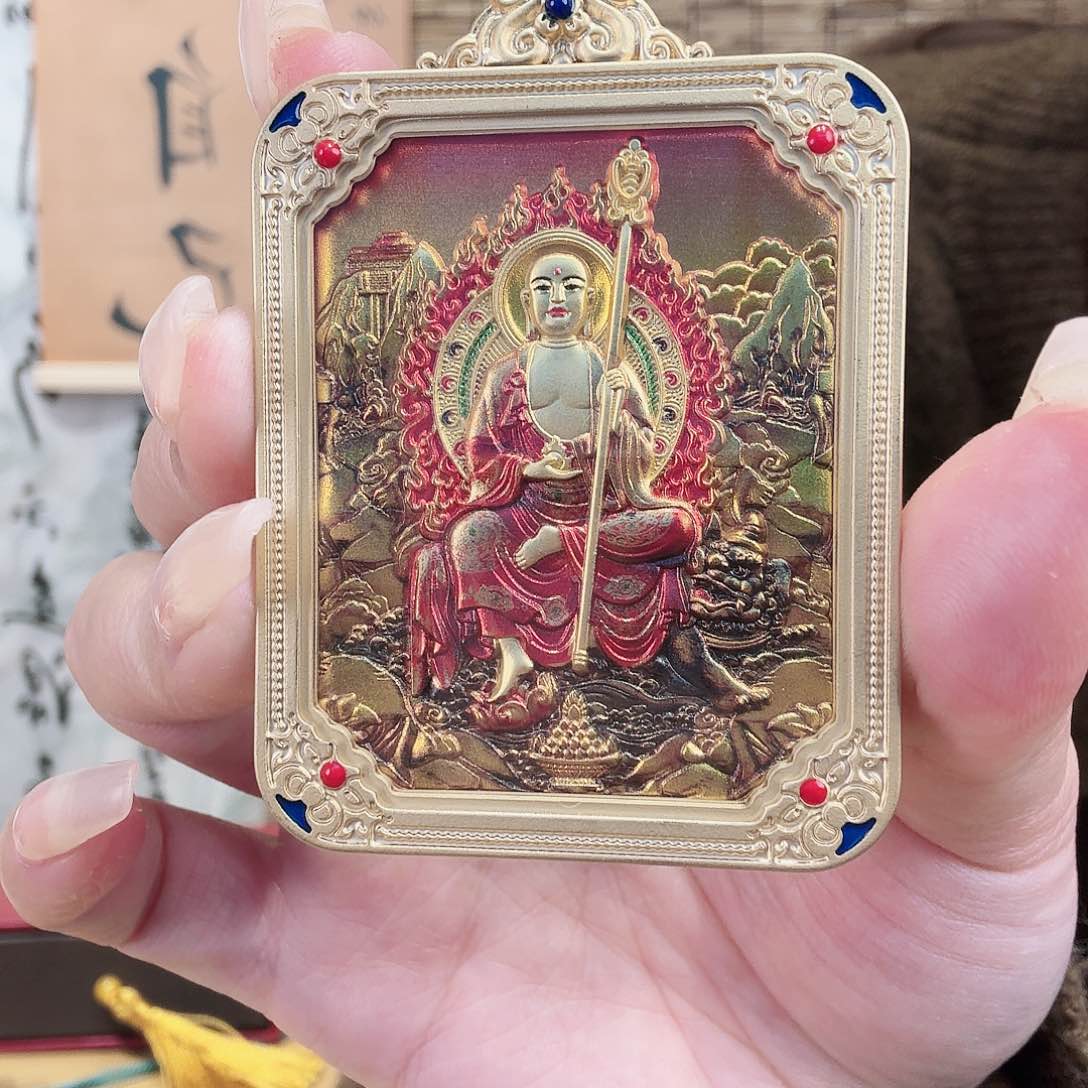 九华山直发地藏唐卡