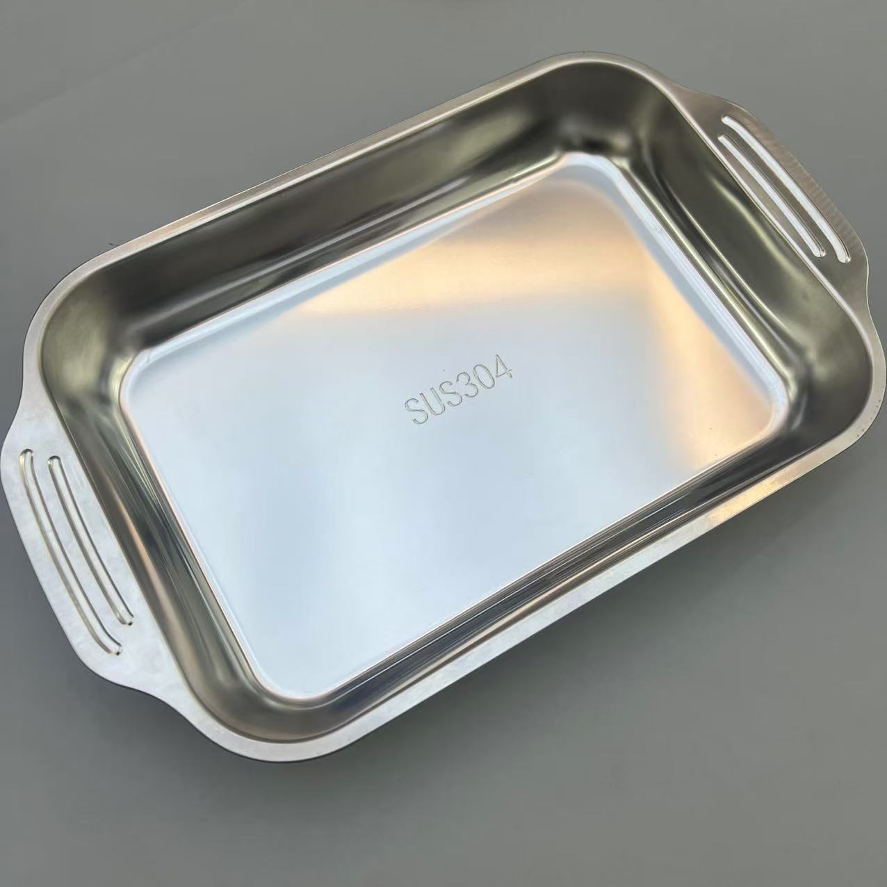 不锈钢加厚36*20海鲜盘2个高档家用款居家必备【汤姆粉丝专属】