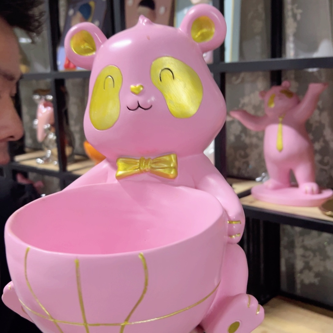 红陶红陶红陶红陶粉色熊猫抱球