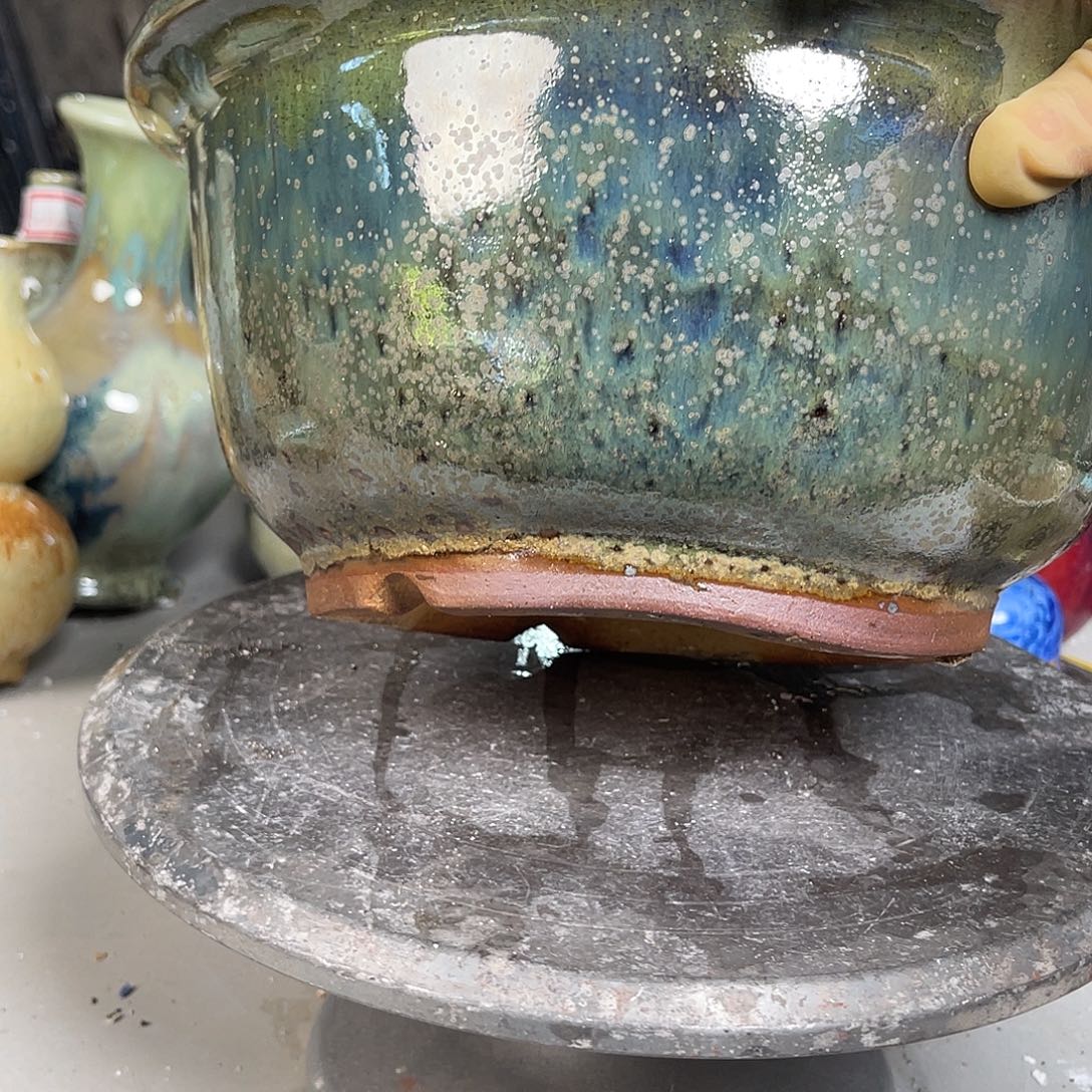 小***熊紫砂花盆275      