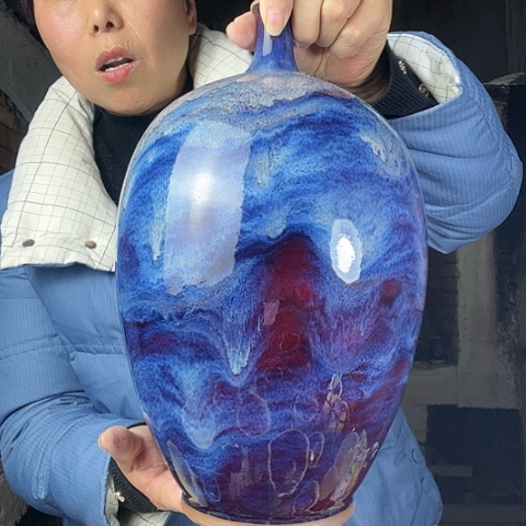 瓷片简***9钧瓷手工艺品杯子