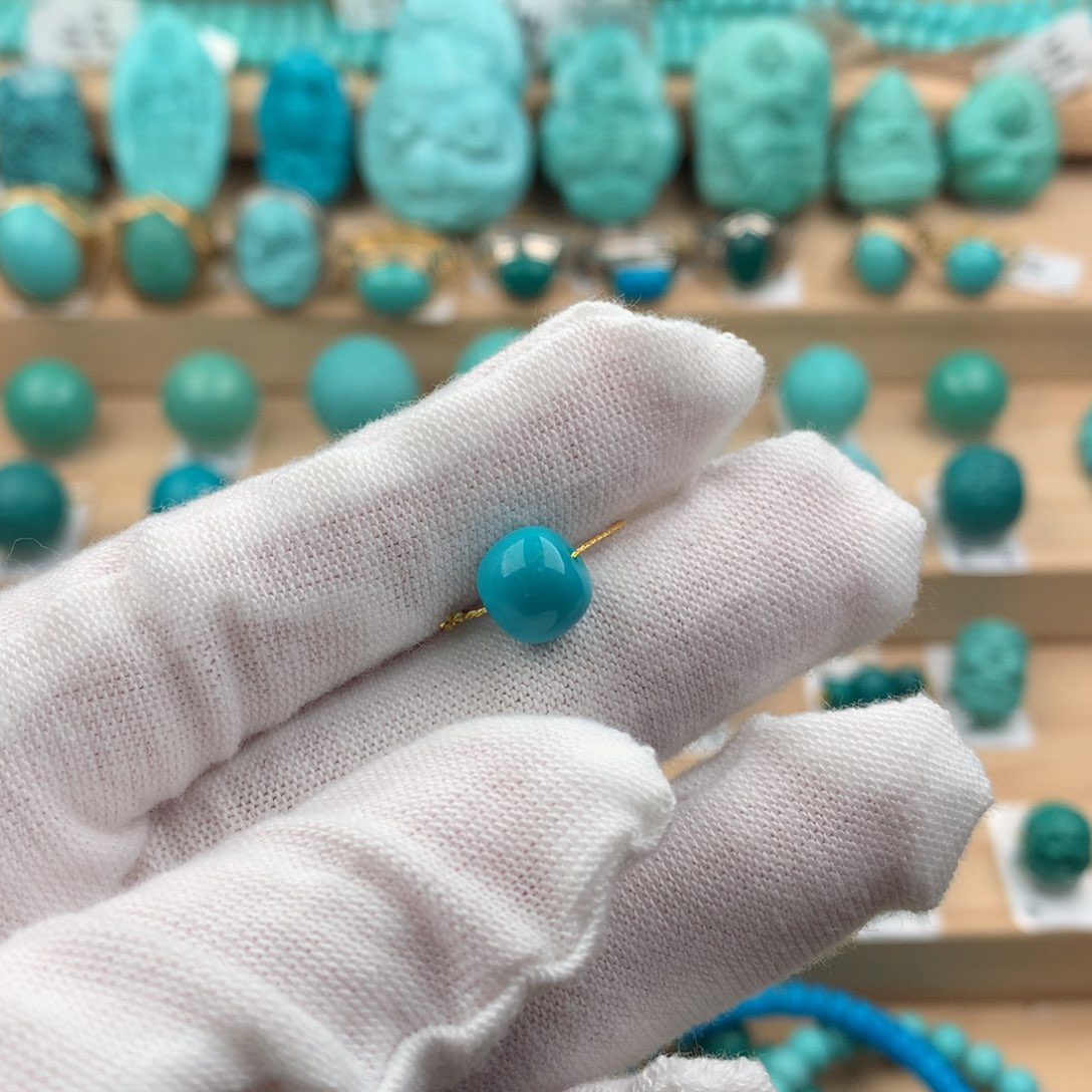 绿松石配饰未镶嵌8.0-7.0