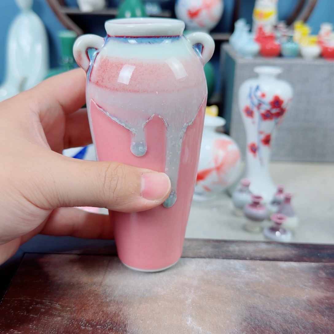 陶瓷手工小花器摆件