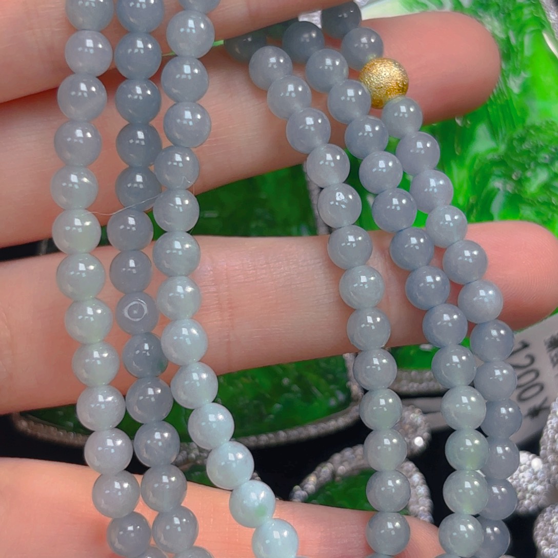 翡翠颈饰未镶嵌珠链