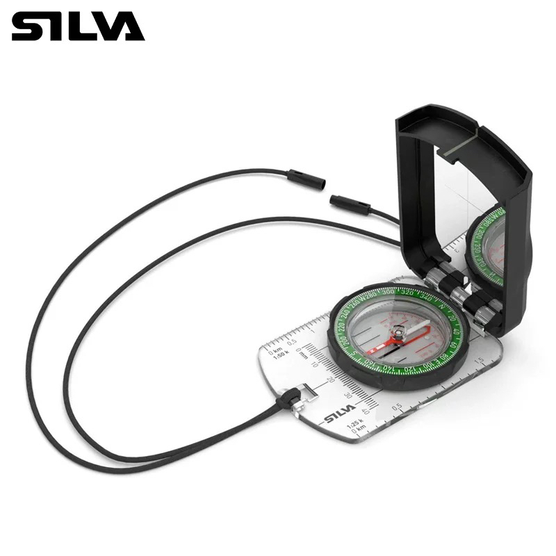 瑞典原装 SILVA Ranger S 夜光精准户外越野跑定向教练指北南针