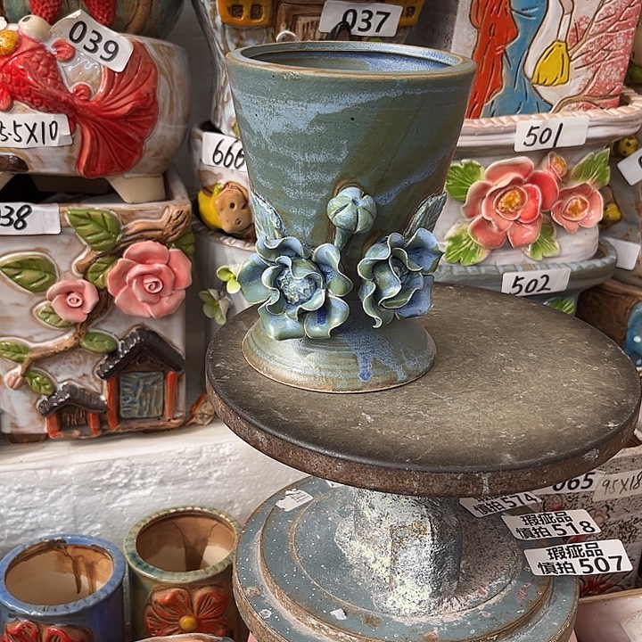 粗陶材质多肉花盆