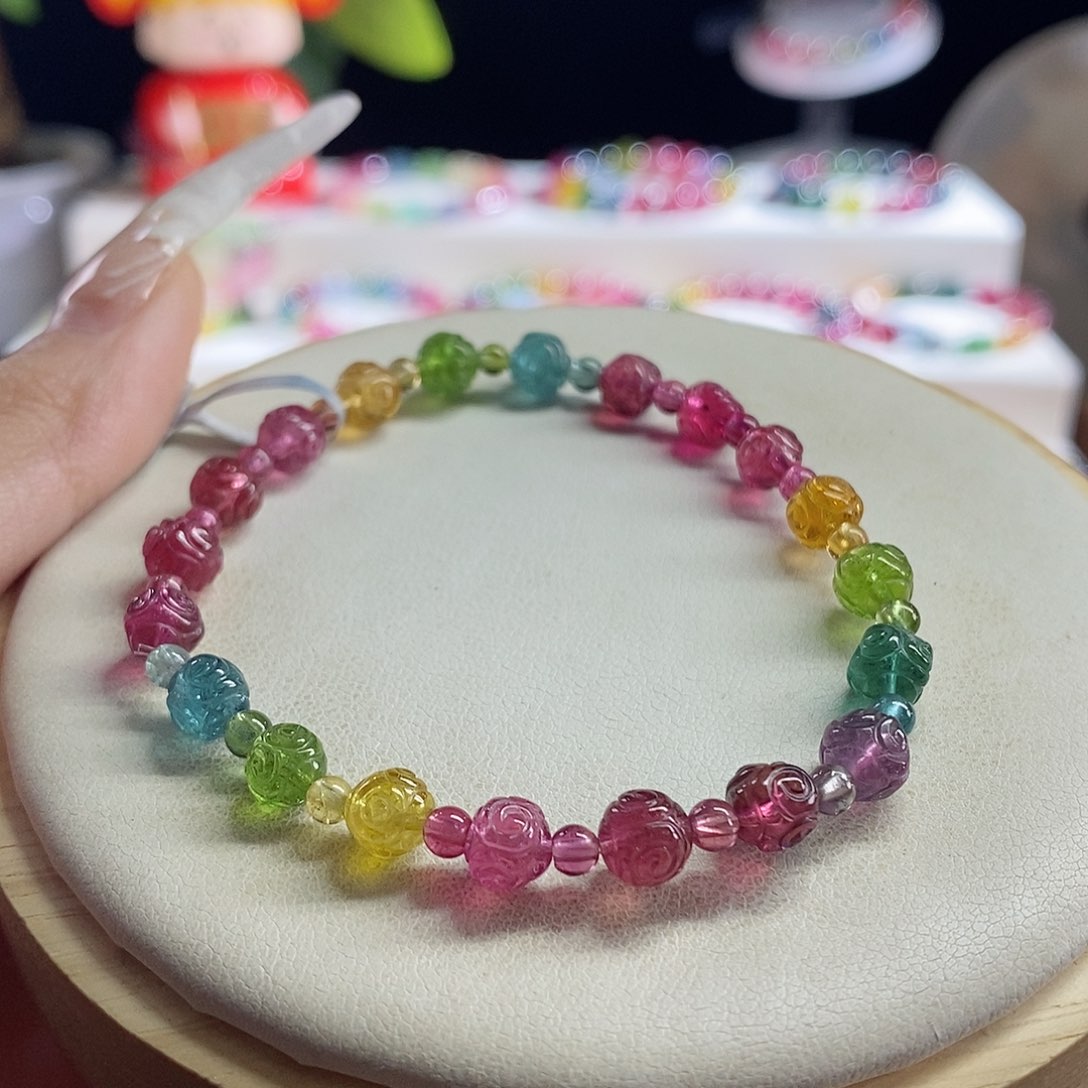 未镶嵌手链碧玺回纹