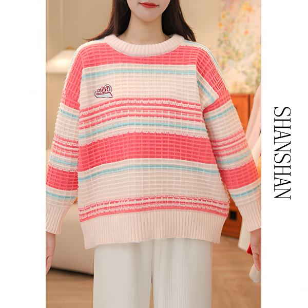 新款秋冬毛衣2025套头加厚韩版高级感慵懒卡通百搭时尚软糯休闲