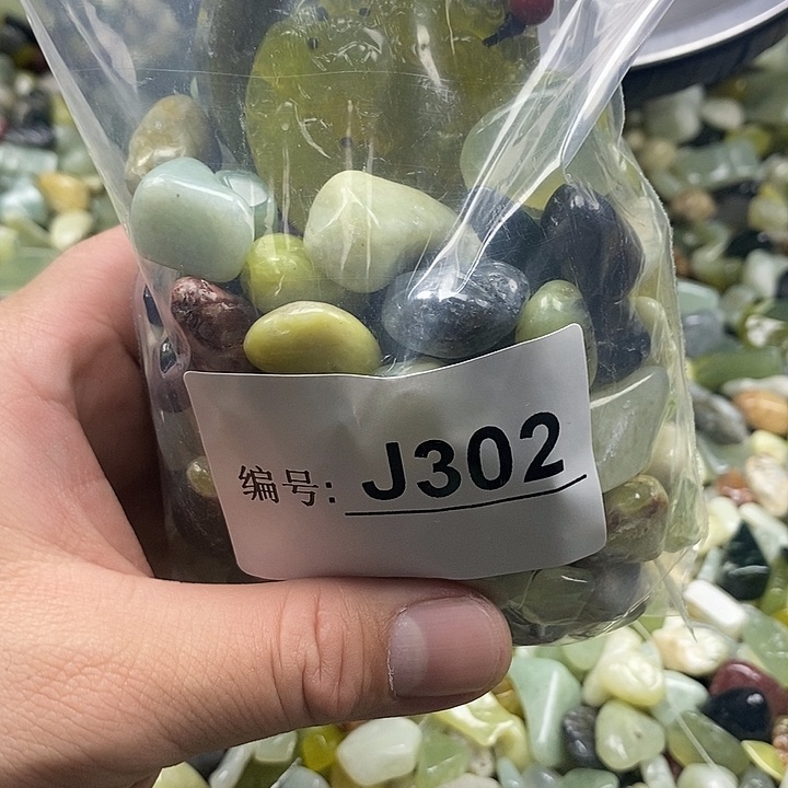 岫玉鱼缸石未镶嵌