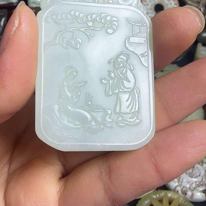 和田玉（糖玉）挂件未镶嵌