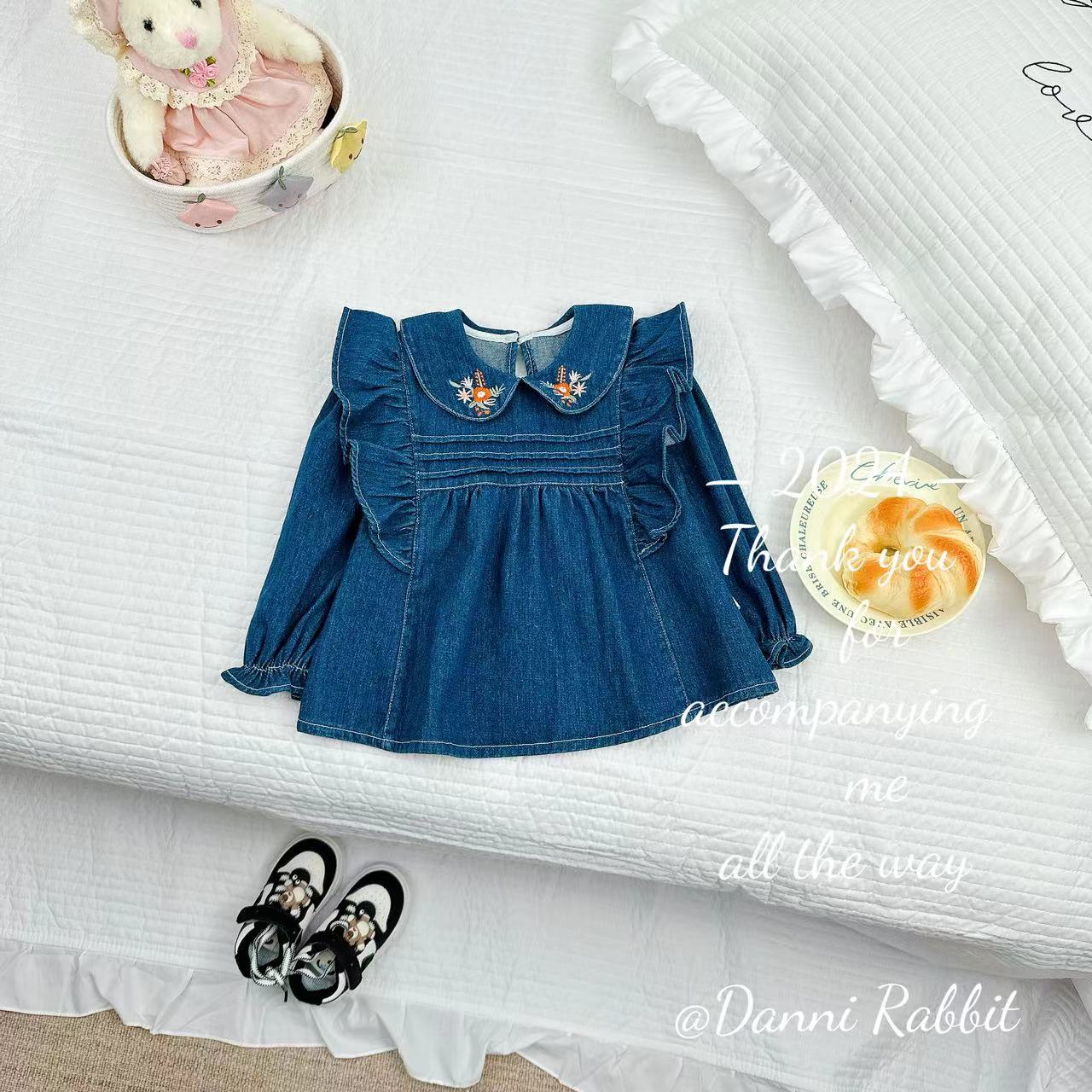 【Dannirabbit】新品时尚可爱女童牛仔裙 D-M865