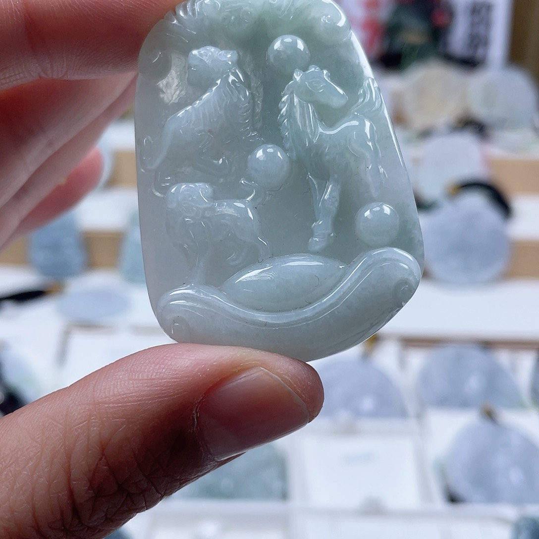 翡翠颈饰未镶嵌0501挂件