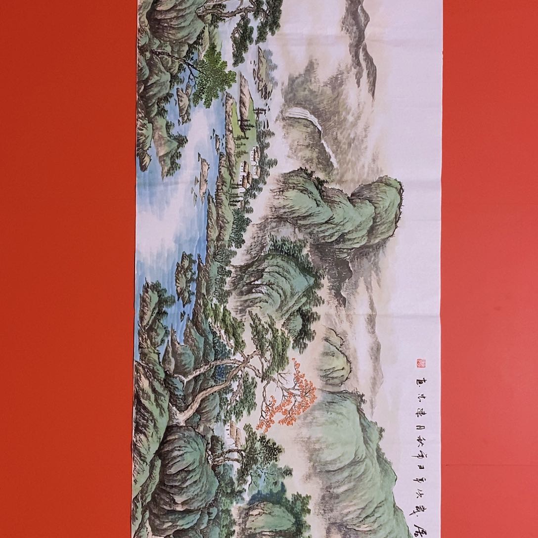 国画山水花鸟国画作品