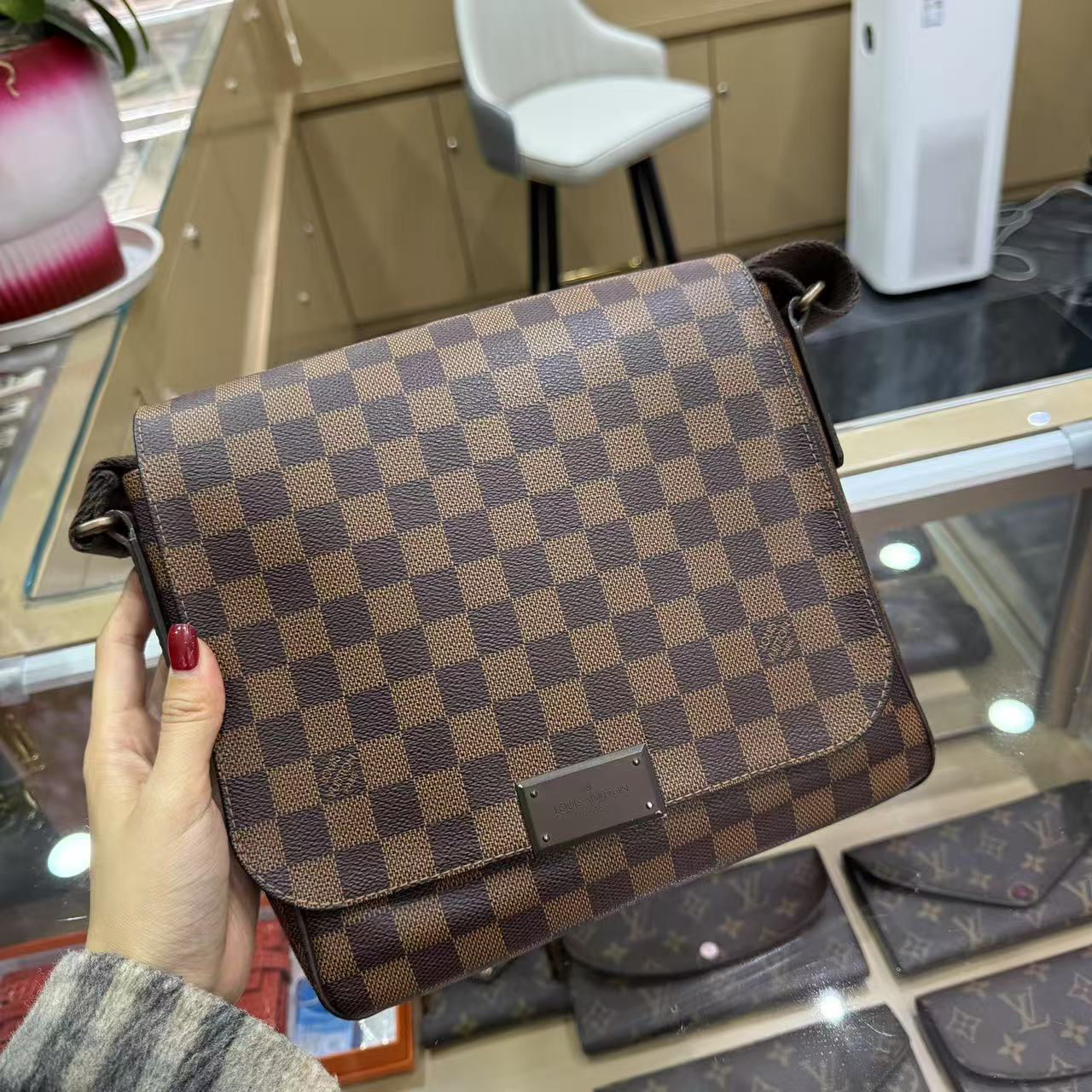 95新 LouisVuitton/路易威登 XSY/棋盘格翻盖邮差包