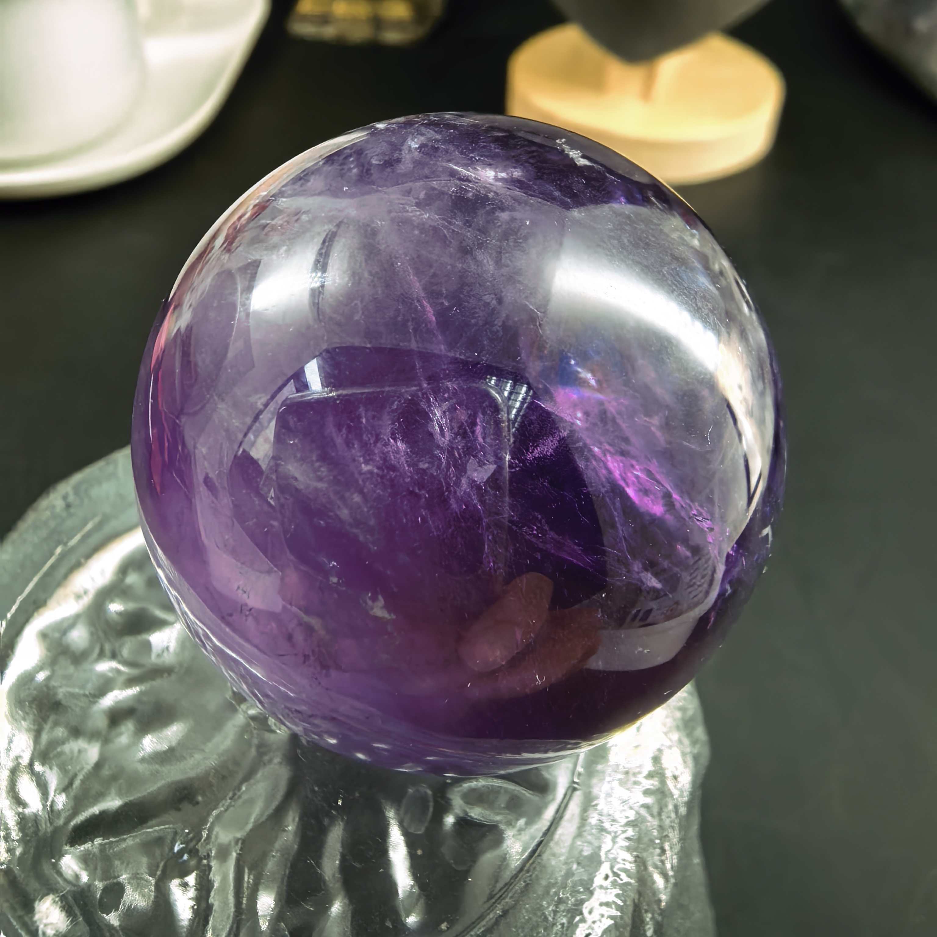 0617-ZL水晶紫晶球