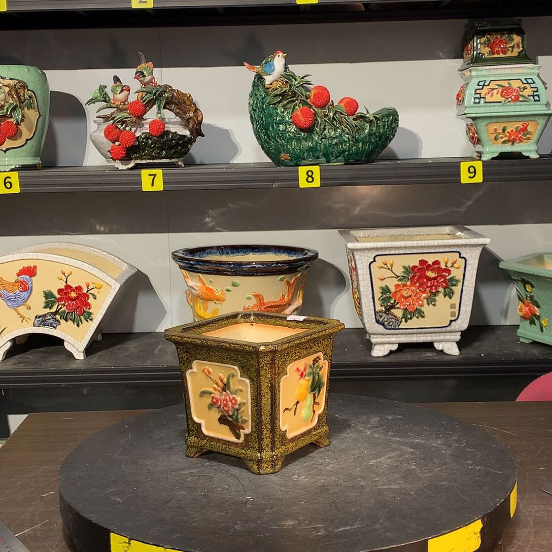 溪***水高温烧制石湾盆花盆