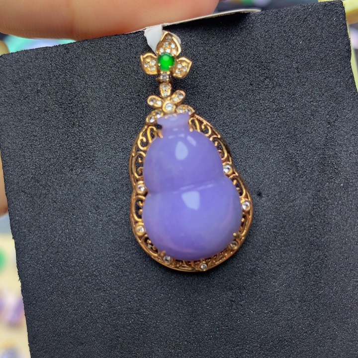 翡翠手链18K金镶嵌翡翠